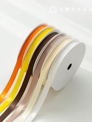 Industrial Ribbon Packaging Ribbon Tape String Ribbon Craft 10mm Brown Yellow 6 Types 1yard