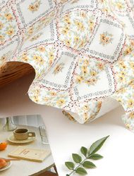Eco-friendly antibacterial and anti-inflammatory fabric E-DTP cotton 20 count antique garden