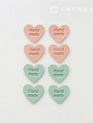 Leather Label Vintage Handmade Heart 2 Types