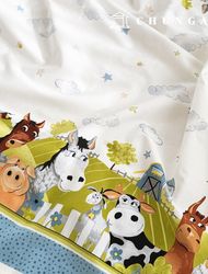 cotton fabric cotton 20 count animal Fabric animal farm