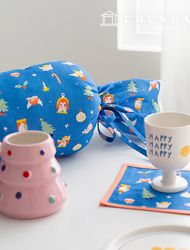 cottonfabric christmas fabric cotton 20 count DTP Fabric angel wish 388
