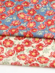 Eco-friendly antibacterial and anti-inflammatory fabric E-DTP cotton 20 count peony flower 2 types