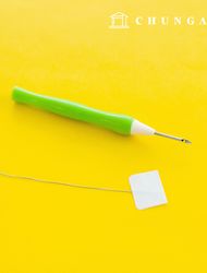 French embroidery punch needle wood plastic threader 1mm