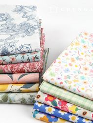 Eco-friendly antibacterial and anti-inflammatory fabric Organic Wide Width E-DTP cotton 40 count flower gardening 11 types