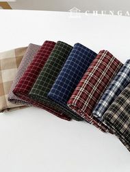 Cotton fabric cotton20 count yarn dyed check 8 types