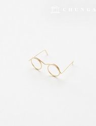 Anvil doll decorating glasses gold-rimmed round glasses accessories Props subsidiary materials
