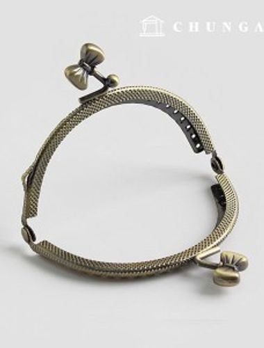 Blooming Bowknot Wallet Frame 8.5cm Antique Gold 54548