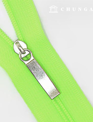 Roll Zipper Home Fashion Coil Zipper 270cm Neon Yellow 62672