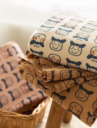 Cordduroy fabric Span 16W Corduroy fabric Face Patterns Wide Width Winter Fabric Nice Cute 3 types