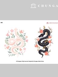 Clothing Transfer Paper 083 Reform Heat Transfer Paper Clothing Making Heat Transfer Sticker Cutie Snake 4