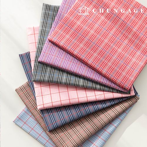 cotton Check fabric yarn-dyed fabric Fabric pale Check