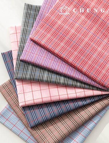 cotton Check fabric yarn-dyed fabric Fabric pale Check