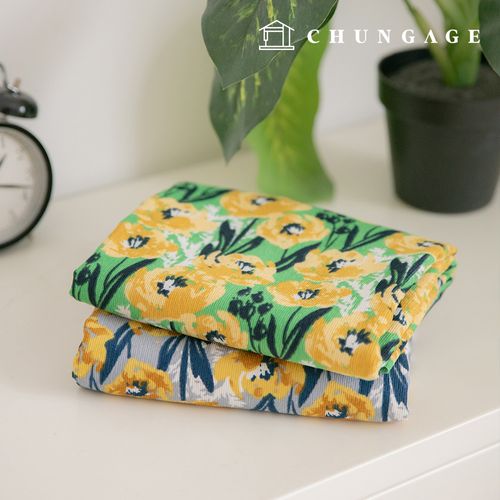 Corduroy Fabric Span 16W Corduroy Fabric Flower Wide Width Winter Fabric Golden Flow 2 types