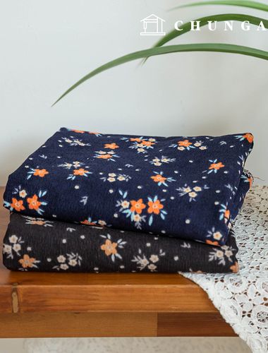 Corduroy Fabric Span 16W Corduroy Fabric Flower Wide Width Winter Fabric Virgina 2 types