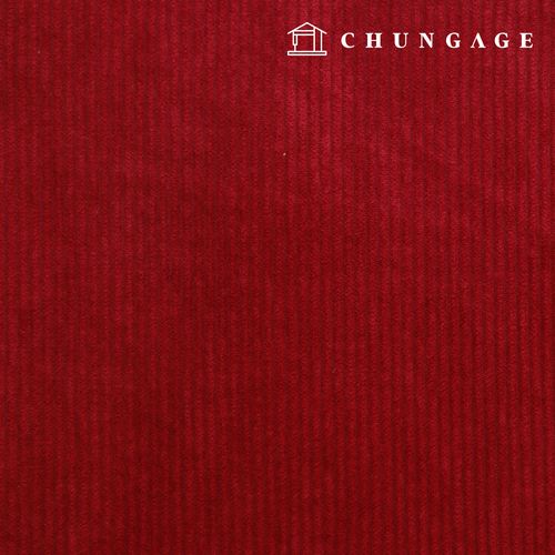 Christmas Corduroy Fabric Span Medium Corduroy 8W Wide Width Fabric Winter Plain Simply Wine 1 yard
