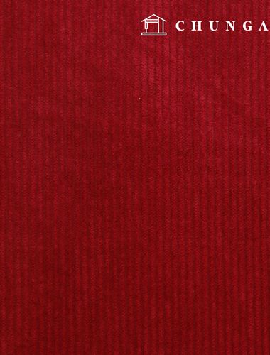 Christmas Corduroy Fabric Span Medium Corduroy 8W Wide Width Fabric Winter Plain Simply Wine 1 yard