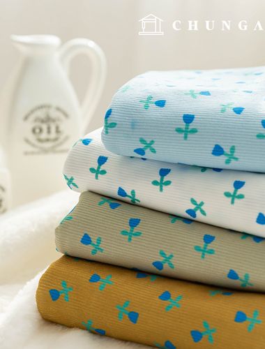 Corduroy Fabric Span 16W Corduroy Fabric Flower Wide Width Winter Fabric 4 types