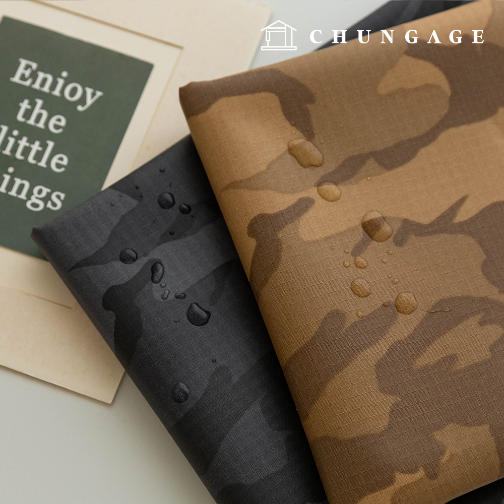 Waterproof Cloth Nylon Oxford Waterproof Fabric 420D Wide Width Ripstop Heavy Camo 2 types