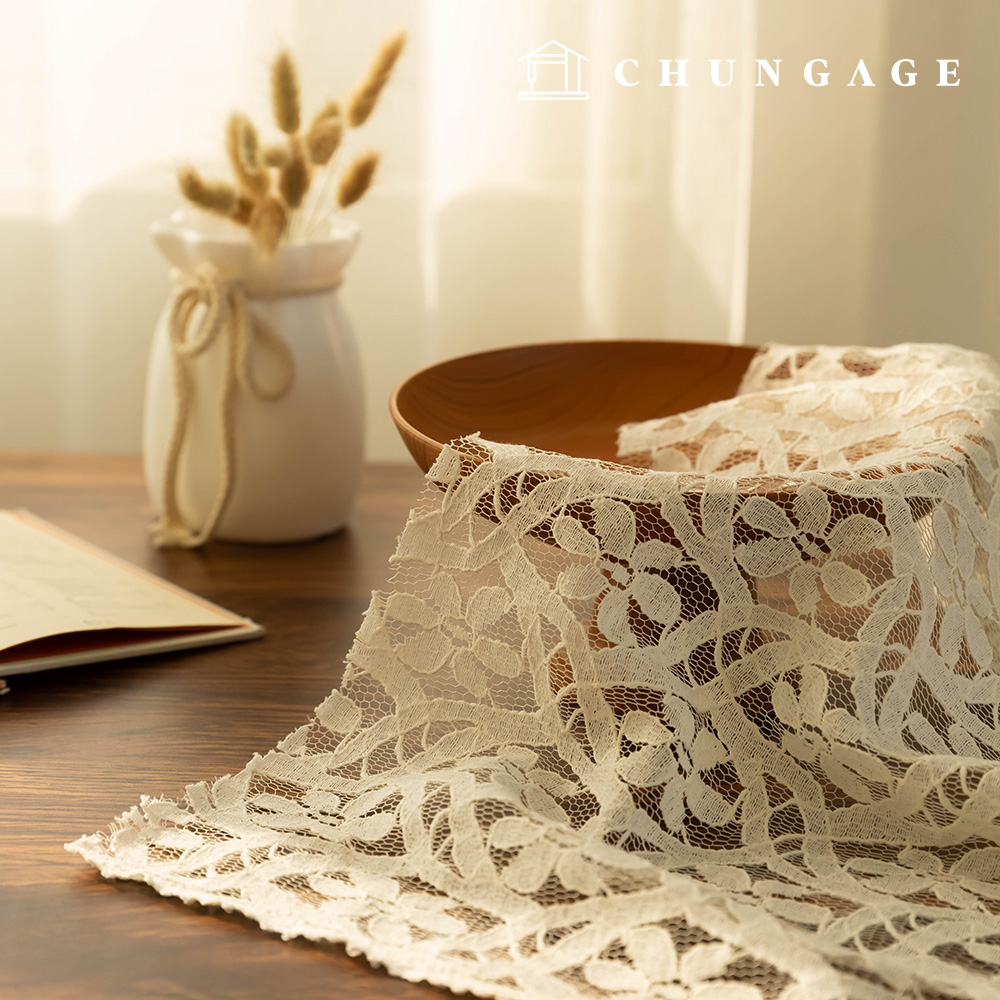 Cotton embroidery fabric Mesh Lace Fabric Flower Wide Width Cindy