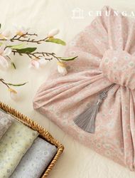 Hanbok fabric bojagi Fabric Flower pattern Hanbok making Lila 4 types