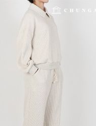 Clothing pattern Clothing making Unisex top and bottom pants set Colored man to man Jogger style P1688