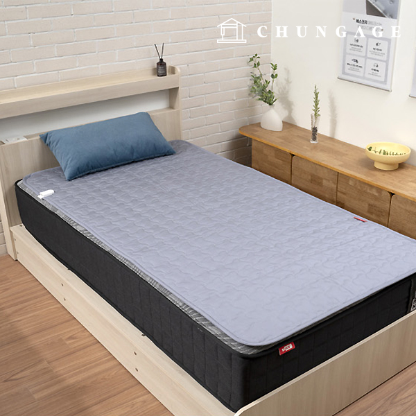 Enex Electric Carbon Mat Electromagnetic Wave-Free Heated Mat Electric Blanket Bed Single Light Gray