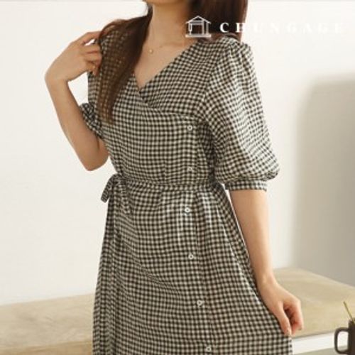 Clothing Pattern Women V-neck One Piece Skirt Clothing Making Clothing Pattern P1636