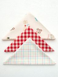 Fabric package Teddy bear Check scrap fabric Red cotton scrap fabric 3 types 086