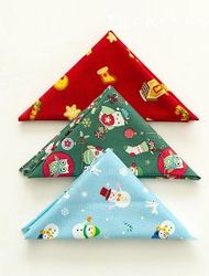 Christmas fabric package scrap fabric cotton 40 count merry winter 3 types 163