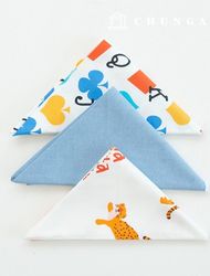 Fabric package animal scrap fabric alphabet cotton Doll puppy clothes making scrap fabric 3 types 130