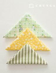 Fabric package Flower scrap fabric animal Check Doll dog clothes making rabbit scrap fabric 3 types 145
