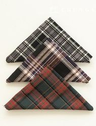 Check Christmas fabric scrap fabric scrap cloth package cotton10 count holly Check 3 types 165