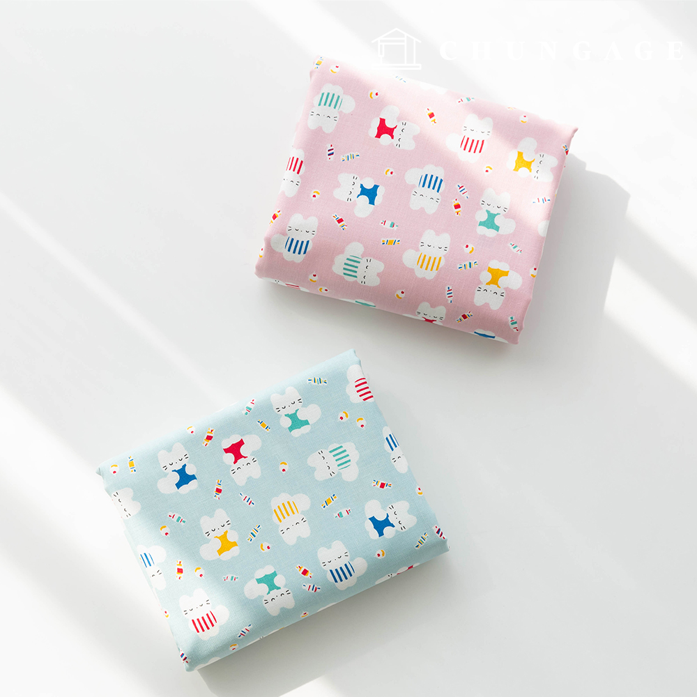 Cotton Animal 20 count Fabric Sweetie Cat 2 types
