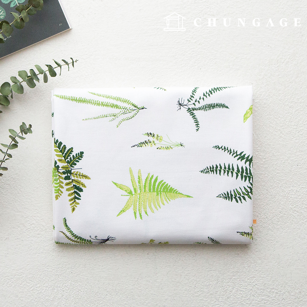 cotton oxford fabric leaf Fabric tropical growing