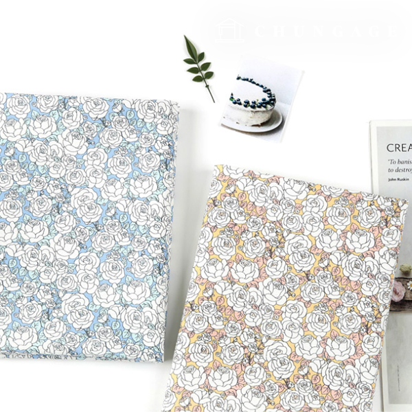 Eco-friendly antibacterial and anti-inflammatory fabric E-DTP cotton 20 count Rose Mignon 2 types