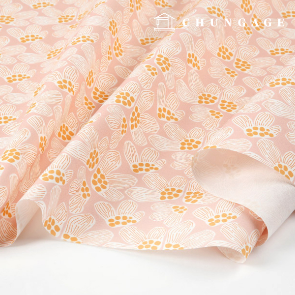 Oxford fabric cotton 20 count eco-friendly DTP Wide Width Tropics Bloom Pink MOXJN 1015