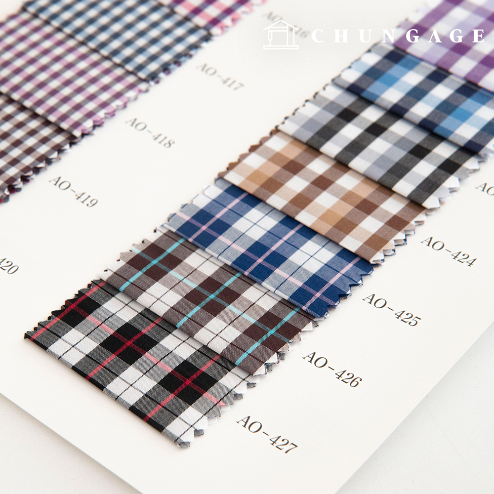 Check Fabric Custom White Shirt Fabric Suit Clothing Fabric B1 33