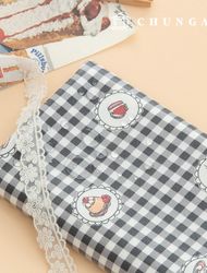 Waterproof Cloth Check Fabric Laminate TPU Waterproof Fabric Sweet Dessert