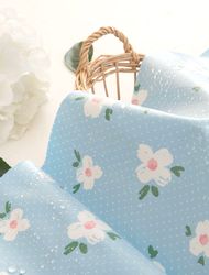 Waterproof Cloth Laminate Waterproof Fabric Floral Flower TPU Sky Picnic