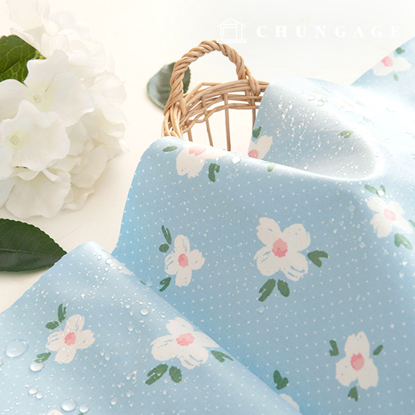 Waterproof Cloth Laminate Waterproof Fabric Floral Flower TPU Sky Picnic