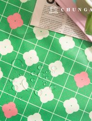 Waterproof Cloth Check Floral Flower Laminate Waterproof Fabric TPU Locomoco