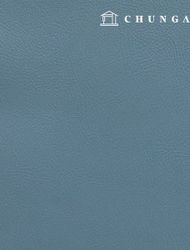 Artificial leather fabric Plain leather material Eco-friendly synthetic leather Waterproof cloth Simple leather Modern blue Hanma