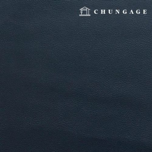 Artificial leather fabric Plain leather material Eco-friendly synthetic leather Waterproof cloth Simple leather Navy Hanma