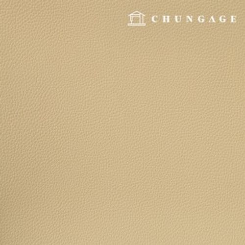 Artificial leather fabric, embossed leather material, eco-friendly synthetic leather, waterproof fabric, off-leather, Beige Hanma