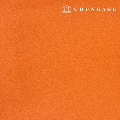 Artificial leather fabric, embossed leather material, eco-friendly synthetic leather, waterproof fabric, off-leather, Orange Hanma