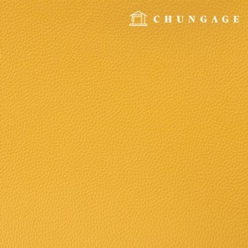 Artificial leather fabric, embossed leather material, eco-friendly synthetic leather, waterproof fabric, off-leather, Mustard Hanma