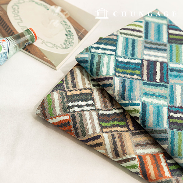 Cotton fabric 20 count Oxford fabric Pattern fabric Wide Width check label 2 types