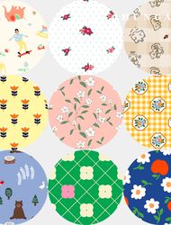 Waterproof Cloth Laminate Fabric TPU Waterproof Fabric 20 count Check Floral Flower 147 types