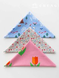 Fabric package Flower scrap fabric flower pattern animal fabric Doll puppy clothes making 3 types 186