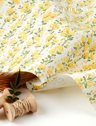 Oxford fabric cotton 20 count eco-friendly DTP Wide Width yellow palm MOXYS1463